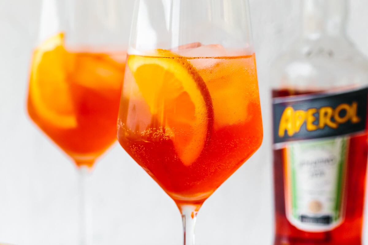 Glasses of Aperol Spritz