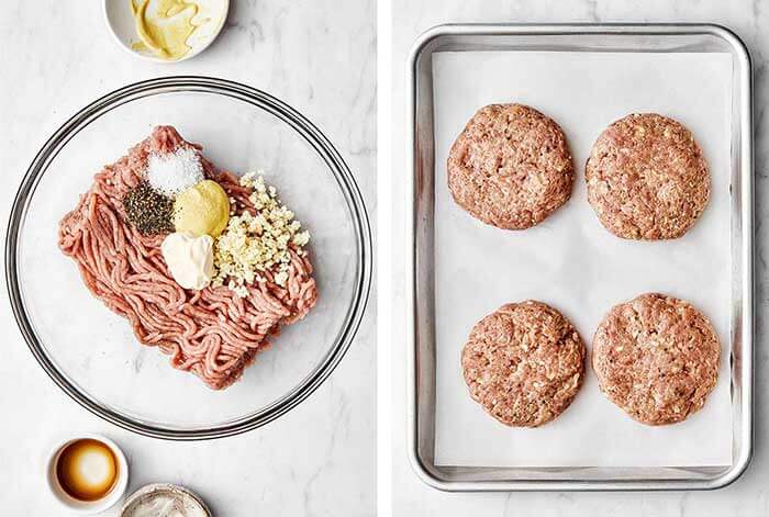 Making turkey burger patties