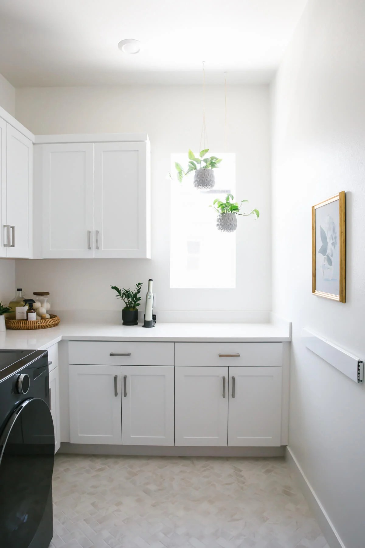 White modern laundry room.