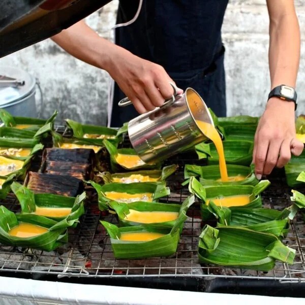 Thailand street food eggs